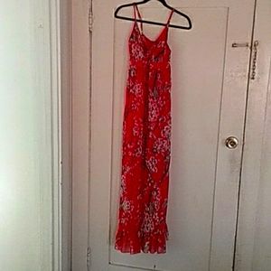 Spaghetti floral dress